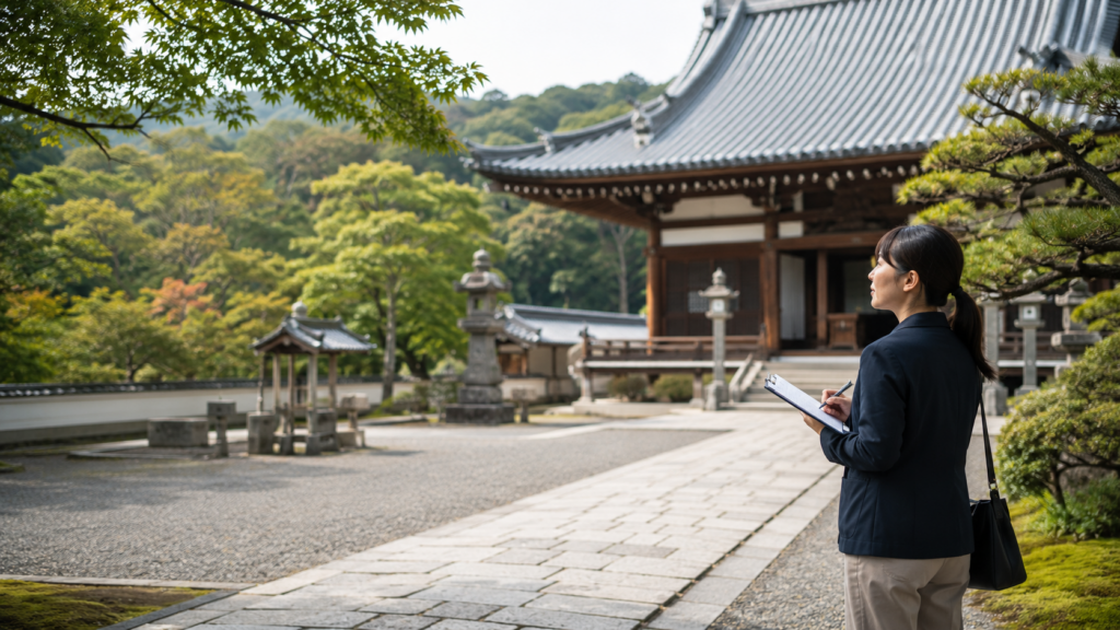寺院の境内と建物